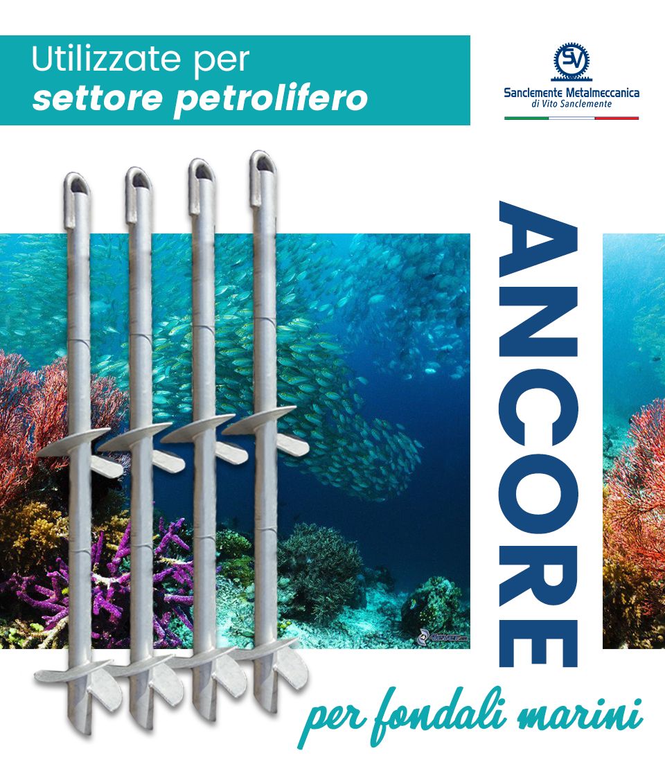 ANCORE PER FONDALI MARINI